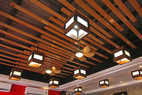 ایده طراحی سقف رستوران