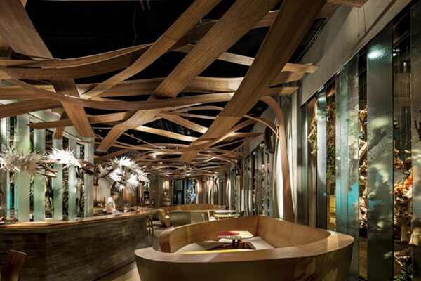 مدل های طراحی سقف رستوران و کافه